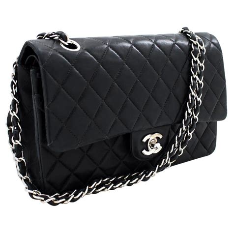 chanel handbag silver chain|chanel quilted bag gold chain.